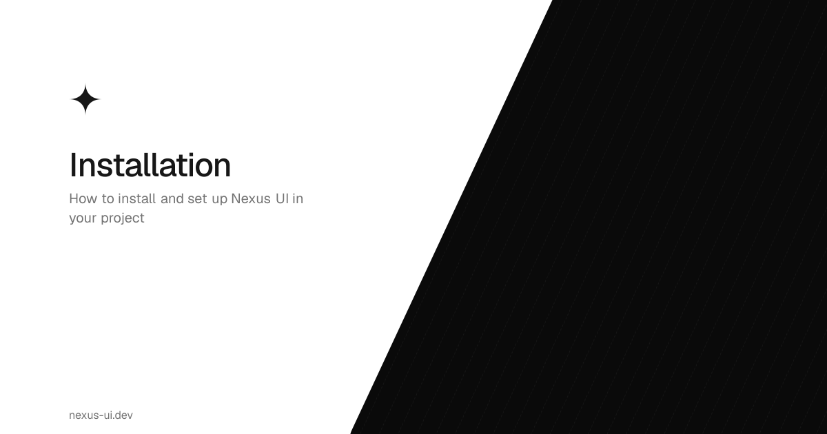 Installation | Nexus UI